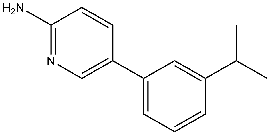 5-[3-(1-Methylethyl)phenyl]-2-pyridinamine 结构式