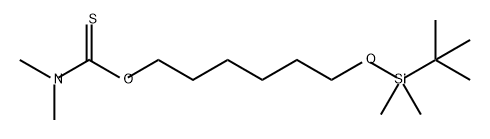 Carbamothioic acid, N,N-dimethyl-, O-[6-[[(1,1-dimethylethyl)dimethylsilyl]oxy]hexyl] ester 结构式