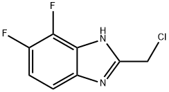 2-(氯甲基)-4,5-二氟-1H-苯并[D]咪唑 结构式