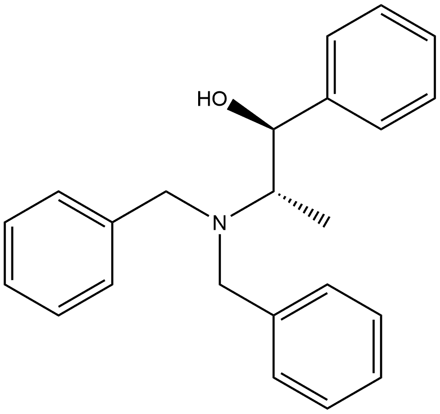 Benzenemethanol, α-[(1S)-1-[bis(phenylmethyl)amino]ethyl]-, (αS)- 结构式