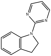1H-Indole, 2,3-dihydro-1-(2-pyrimidinyl)- 结构式