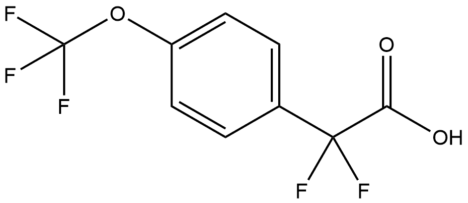 2,2-difluoro-2-(4-(trifluoromethoxy)phenyl)acetic acid 结构式