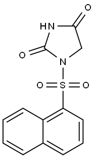 1-(Naphthalen-1-ylsulfonyl)imidazolidine-2,4-dione 结构式