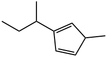 1-仲丁基-3-甲基环戊二烯 结构式