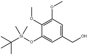 Benzenemethanol, 3-[[(1,1-dimethylethyl)dimethylsilyl]oxy]-4,5-dimethoxy- 结构式