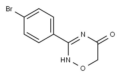 2H-1,2,4-Oxadiazin-5(6H)-one, 3-(4-bromophenyl)- 结构式