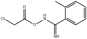 Acetic acid, 2-chloro-, [imino(2-methylphenyl)methyl]azanyl ester 结构式