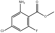 2-氨基-4-氯-6-氟苯甲酸甲酯 结构式