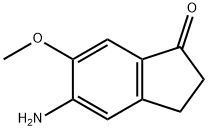 5-氨基-6-甲氧基-2,3-二氢-1H-茚-1-酮 结构式