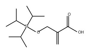 2-(((三异丙基甲硅烷基)氧基)甲基)丙烯酸 结构式