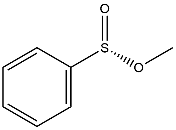 Benzenesulfinic acid, methyl ester, [S(R)]- 结构式