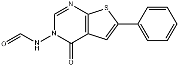 N-(4-Oxo-6-phenylthieno[2,3-d]pyrimidin-3(4H)-yl)formamide 结构式