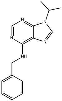 9H-Purin-6-amine, 9-(1-methylethyl)-N-(phenylmethyl)- 结构式