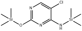 5-Chloro-N-(trimethylsilyl)-2-((trimethylsilyl)oxy)pyrimidin-4-amine 结构式