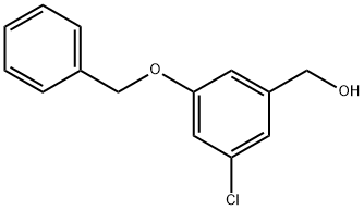 Benzenemethanol, 3-chloro-5-(phenylmethoxy)- 结构式