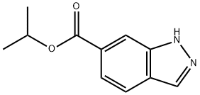 Isopropyl 1H-indazole-6-carboxylate 结构式