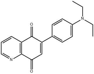 6-(4-(Diethylamino)phenyl)quinoline-5,8-dione 结构式