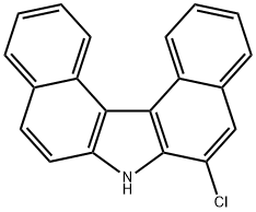 7H-Dibenzo[c,g]carbazole, 6-chloro- 结构式