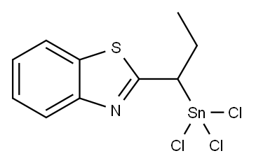 2-[1-(trichlorostannyl)propyl]-Benzothiazole 结构式