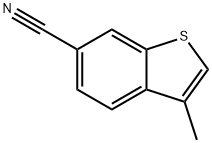 Benzo[b]thiophene-6-carbonitrile, 3-methyl- 结构式