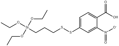 2-Nitro-4-((3-(triethoxysilyl)propyl)disulfanyl)benzoic acid 结构式