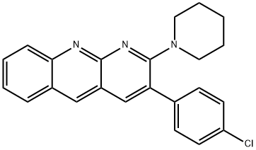 Benzo[b][1,8]naphthyridine, 3-(4-chlorophenyl)-2-(1-piperidinyl)-