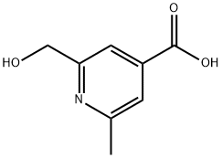 2-(羟甲基)-6-甲基异烟酸 结构式