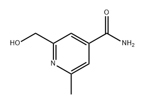 4-Pyridinecarboxamide, 2-(hydroxymethyl)-6-methyl- 结构式