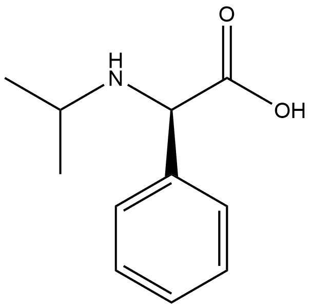 Benzeneacetic acid, α-[(1-methylethyl)amino]-, (R)- (9CI) 结构式