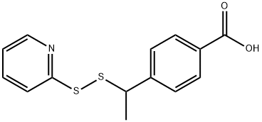 4-(1-(吡啶-2-基二硫烷基)乙基)苯甲酸 结构式