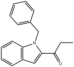 1-(1-Benzyl-1H-indol-2-yl)propan-1-one 结构式