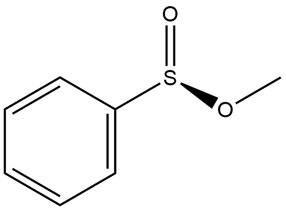 Benzenesulfinic acid, methyl ester, [S(S)]- 结构式