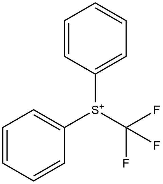 Diphenyl(trifluoromethyl)sulfonium 结构式