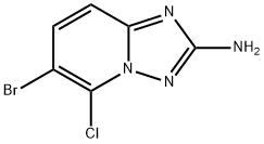 6-溴-5-氯-[1,2,4]三唑并[1,5-a]吡啶-2-胺 结构式