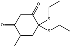 1,3-Cyclohexanedione, 4,4-bis(ethylthio)-6-methyl- 结构式