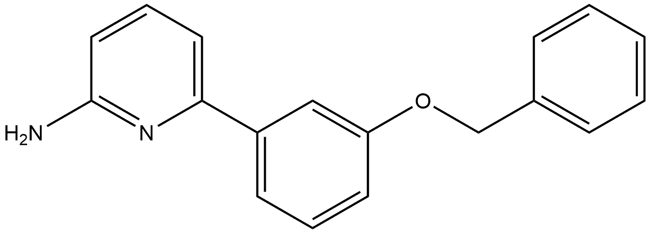 6-[3-(Phenylmethoxy)phenyl]-2-pyridinamine 结构式
