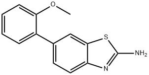 2-Benzothiazolamine, 6-(2-methoxyphenyl)- 结构式