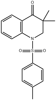 4(1H)-Quinolinone, 2,3-dihydro-3,3-dimethyl-1-[(4-methylphenyl)sulfonyl]- 结构式