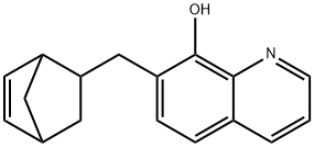 7-(Bicyclo[2.2.1]hept-5-en-2-ylmethyl)quinolin-8-ol 结构式