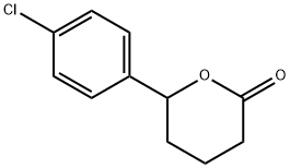 2H-Pyran-2-one, 6-(4-chlorophenyl)tetrahydro- 结构式
