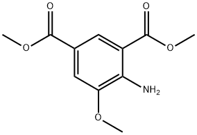 4-氨基-5-甲氧基间苯二甲酸二甲酯 结构式