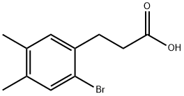 Benzenepropanoic acid, 2-bromo-4,5-dimethyl- 结构式