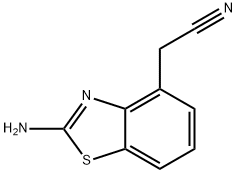 4-Benzothiazoleacetonitrile, 2-amino- 结构式