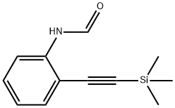 N-(2-((Trimethylsilyl)ethynyl)phenyl)formamide 结构式