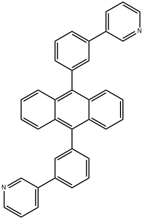 9,10-二(3-(3-吡啶)苯基)蒽 结构式
