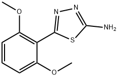 2-氨基-5-(2,6-二甲氧基苯基)-1,3,4-噻二唑 结构式