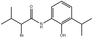 Butanamide, 2-bromo-N-[2-hydroxy-3-(1-methylethyl)phenyl]-3-methyl- 结构式