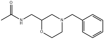N-((4-苄基吗啉-2-基)甲基)乙酰胺 结构式