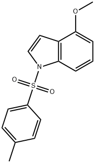 4-甲氧基-1-(对甲苯磺酰基)吲哚 结构式