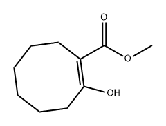 (Z)-2-羟基环辛-1-烯-1-羧酸甲酯 结构式